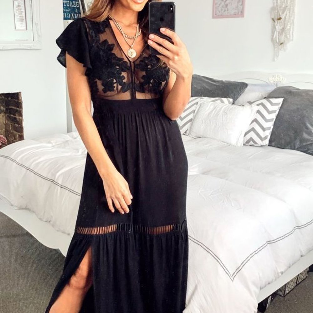 Band of Gypsies All You Need Is Love Maxi dress NWT